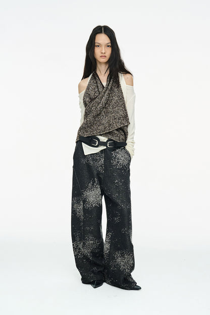 SNOW WIDE PANTS / BLACK