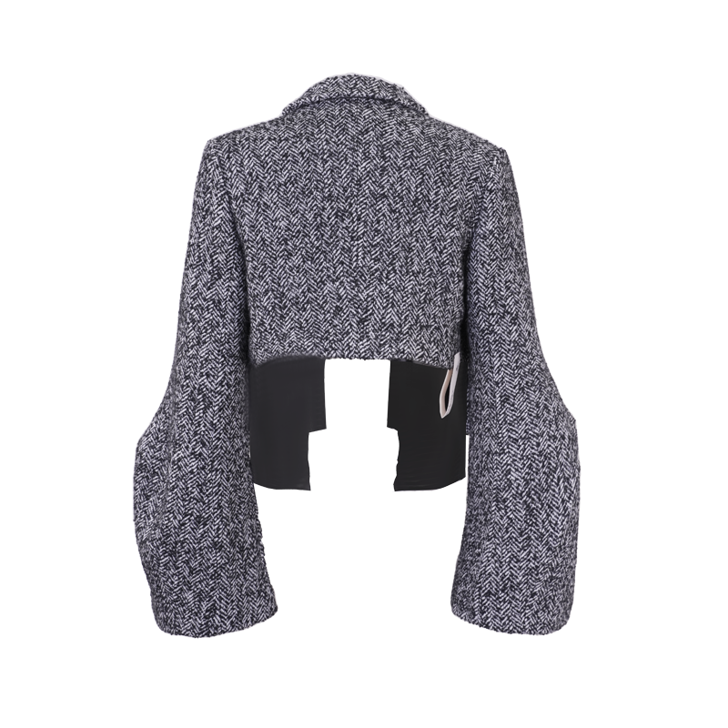 Crash Short Jacket Houndstooth