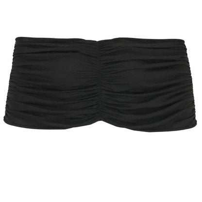Wrapped Bandage Tube Top Black