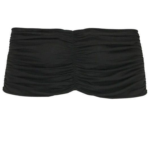 Wrapped Bandage Tube Top Black