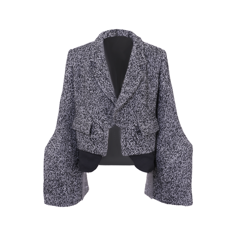 Crash Short Jacket Houndstooth