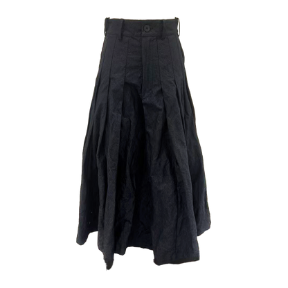 Wide-Leg Pleated Pants