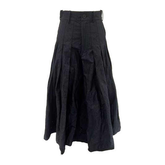 Wide-Leg Pleated Pants