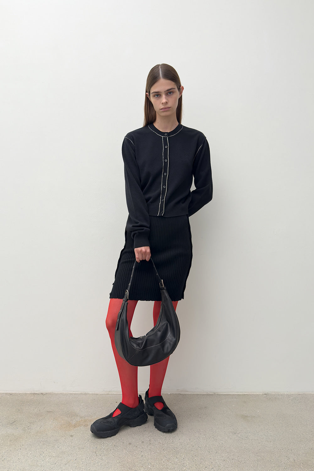 STITCH KNIT CARDIGAN