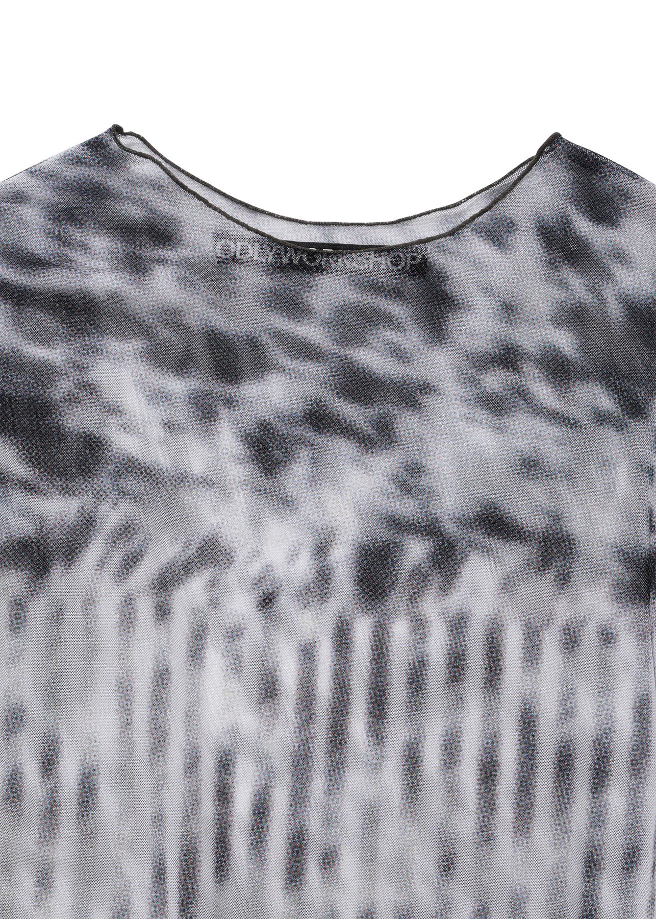 Cowhide Stripe Mesh Tee