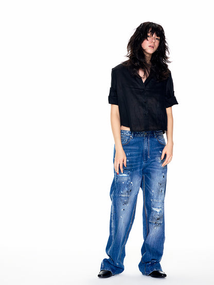 001FIT Short CRAFTED ROLL UP SHIRT