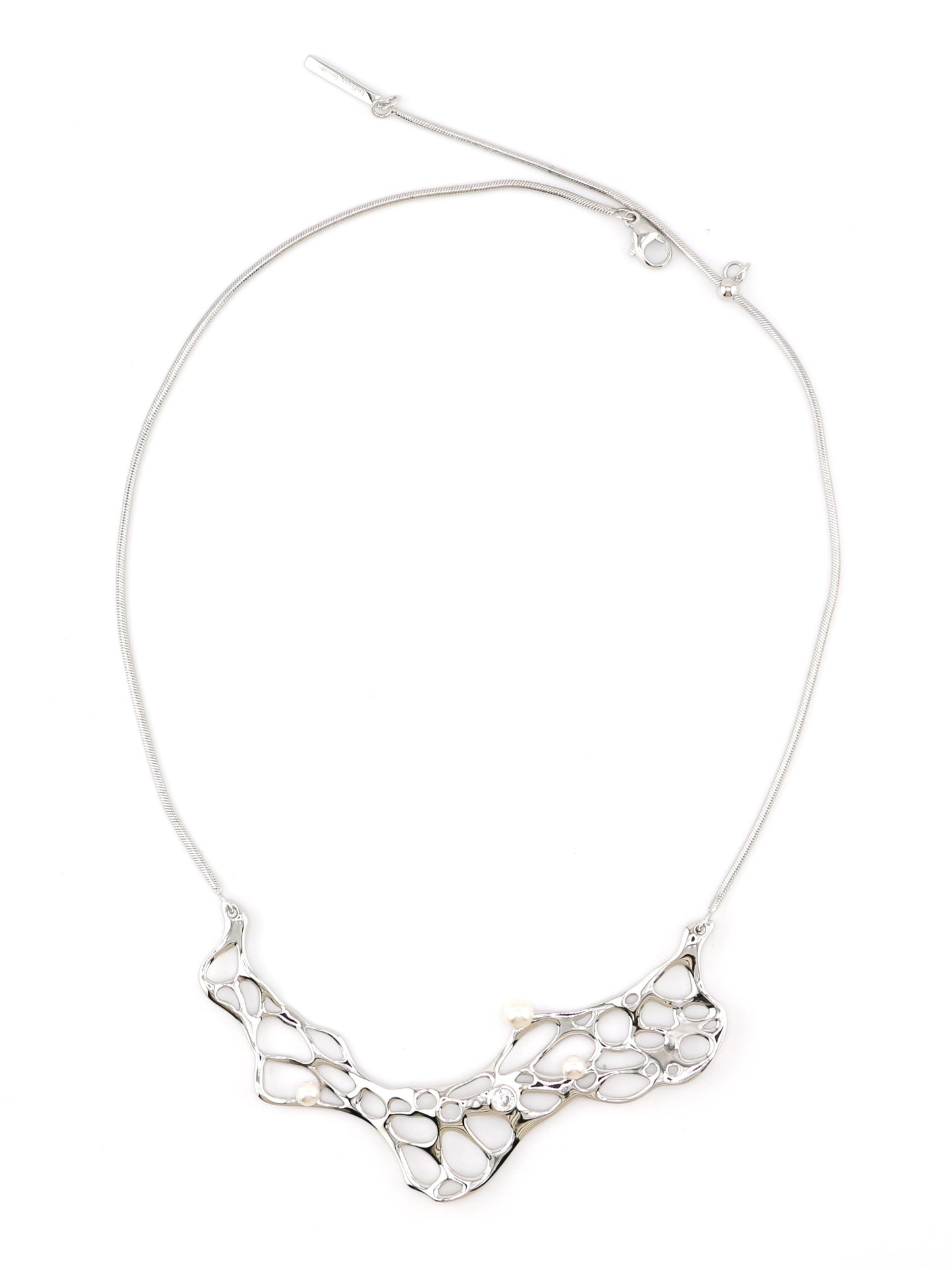 Hollow-out Wave-shaped Necklace