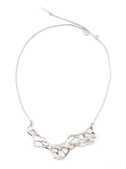 Hollow-out Wave-shaped Necklace