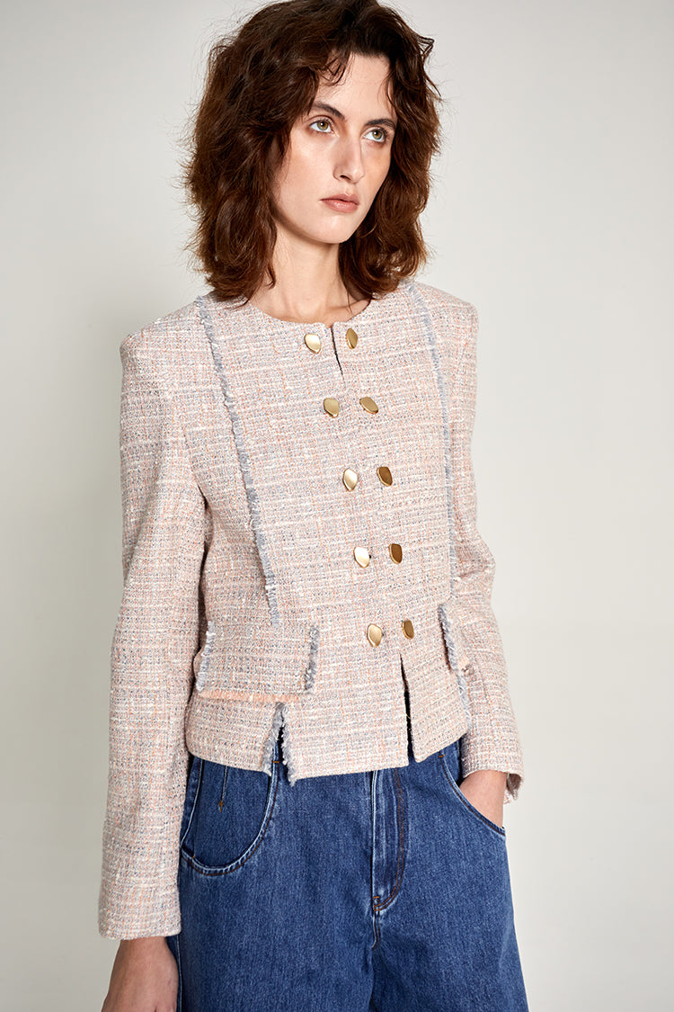 Double-Breasted Chanel-Style Jacket