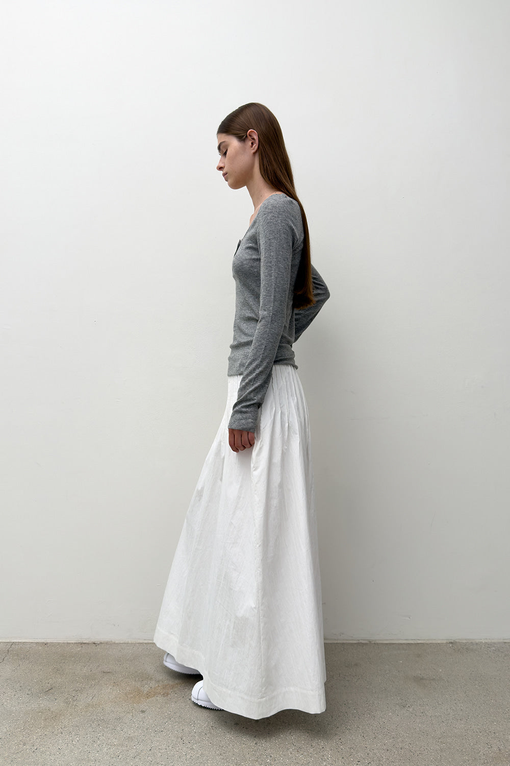 STITCHED TRAPEZE SKIRT