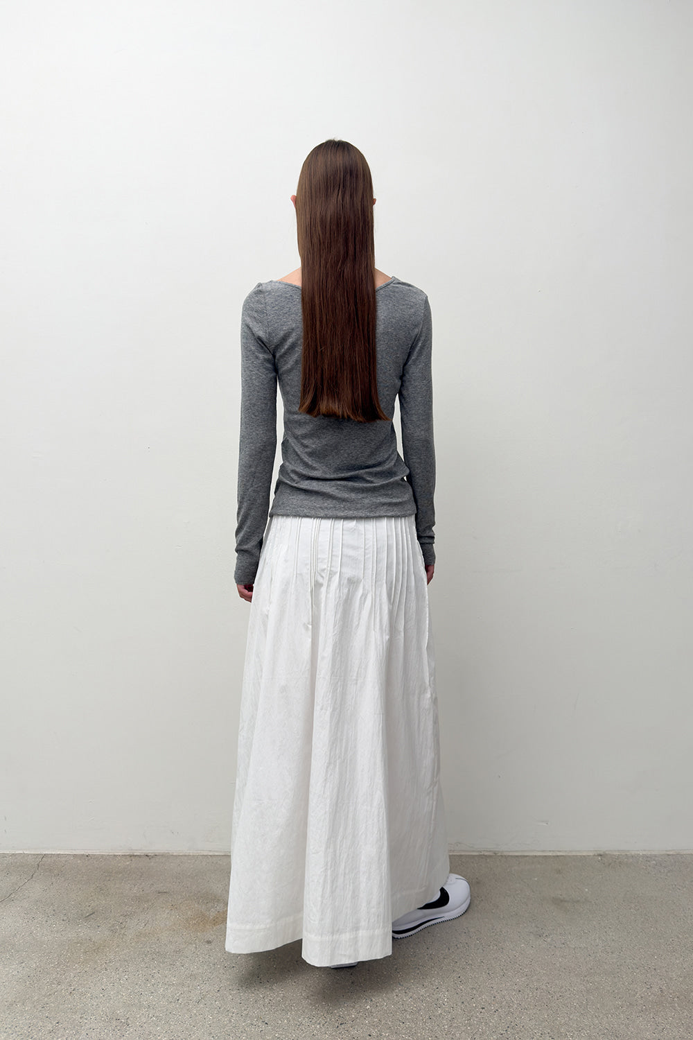 STITCHED TRAPEZE SKIRT