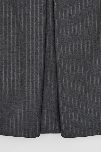 LOW RISE MIDI SKIRT GREY