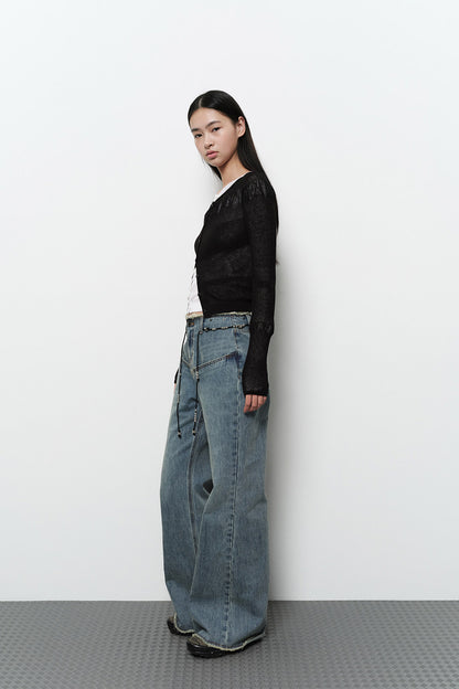 CUTTING WIDE BOOTSCUT DENIM