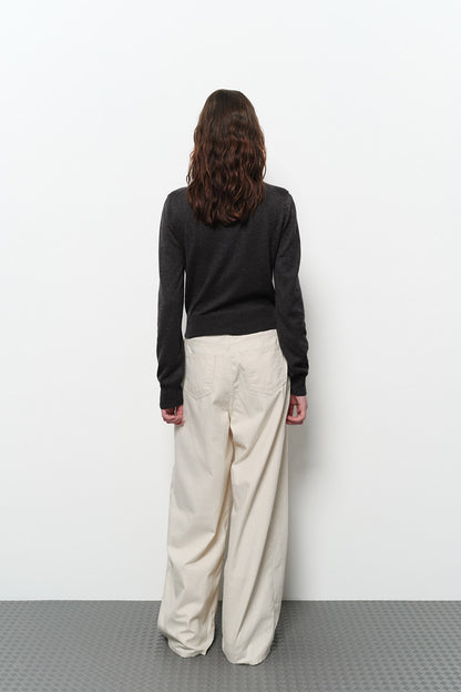 RELAXED WIDE DENIM PANTS