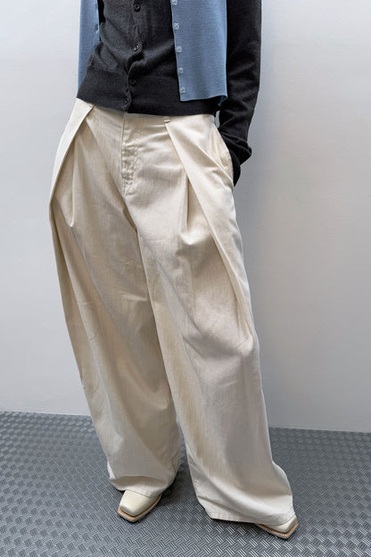 RELAXED WIDE DENIM PANTS