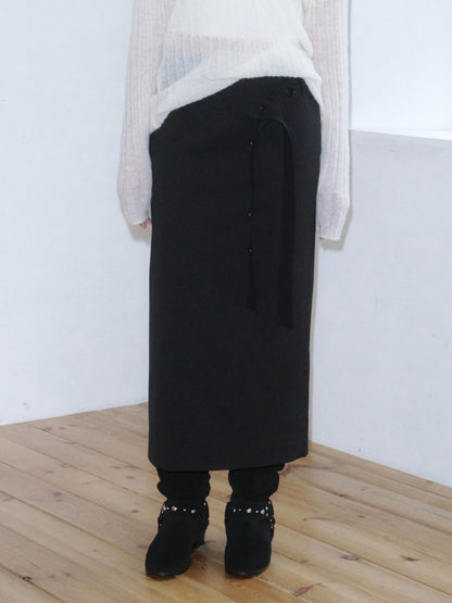 Kijun WOMEN Two-Way Buttons Cardigan Ivory