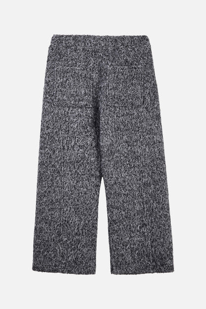HAIRY WIDE PANTS / CHARCOAL