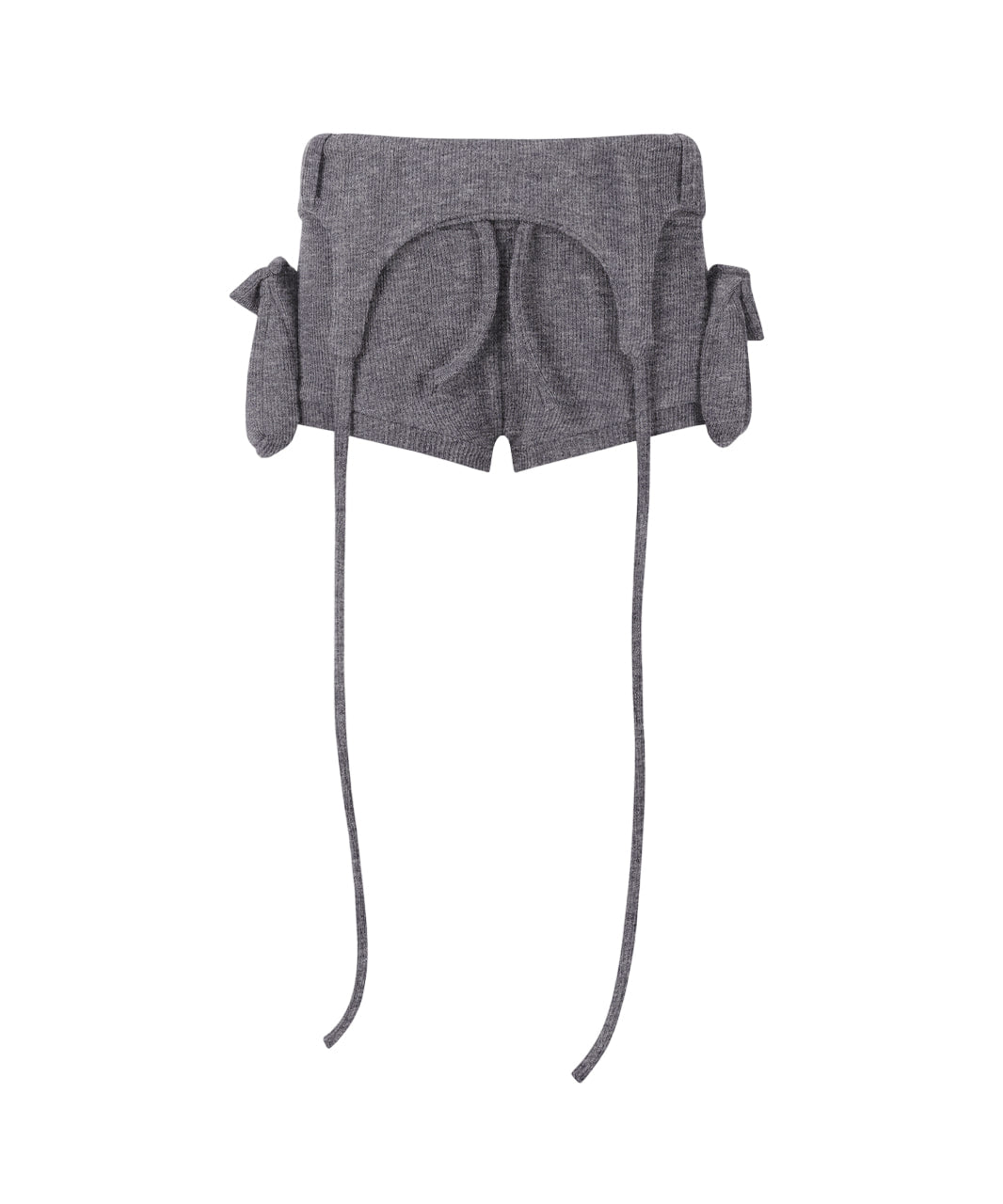 BOLD LOGO POCKET KNIT SHORTS_BROWN
