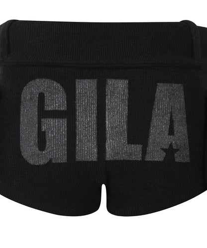 BOLD LOGO POCKET KNIT SHORTS_BLACK