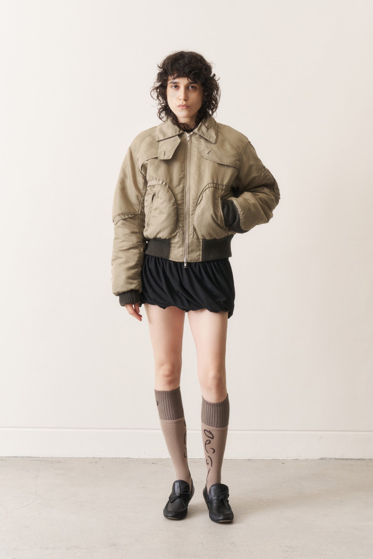 Padded Quad Bomber Jacket, Queasy