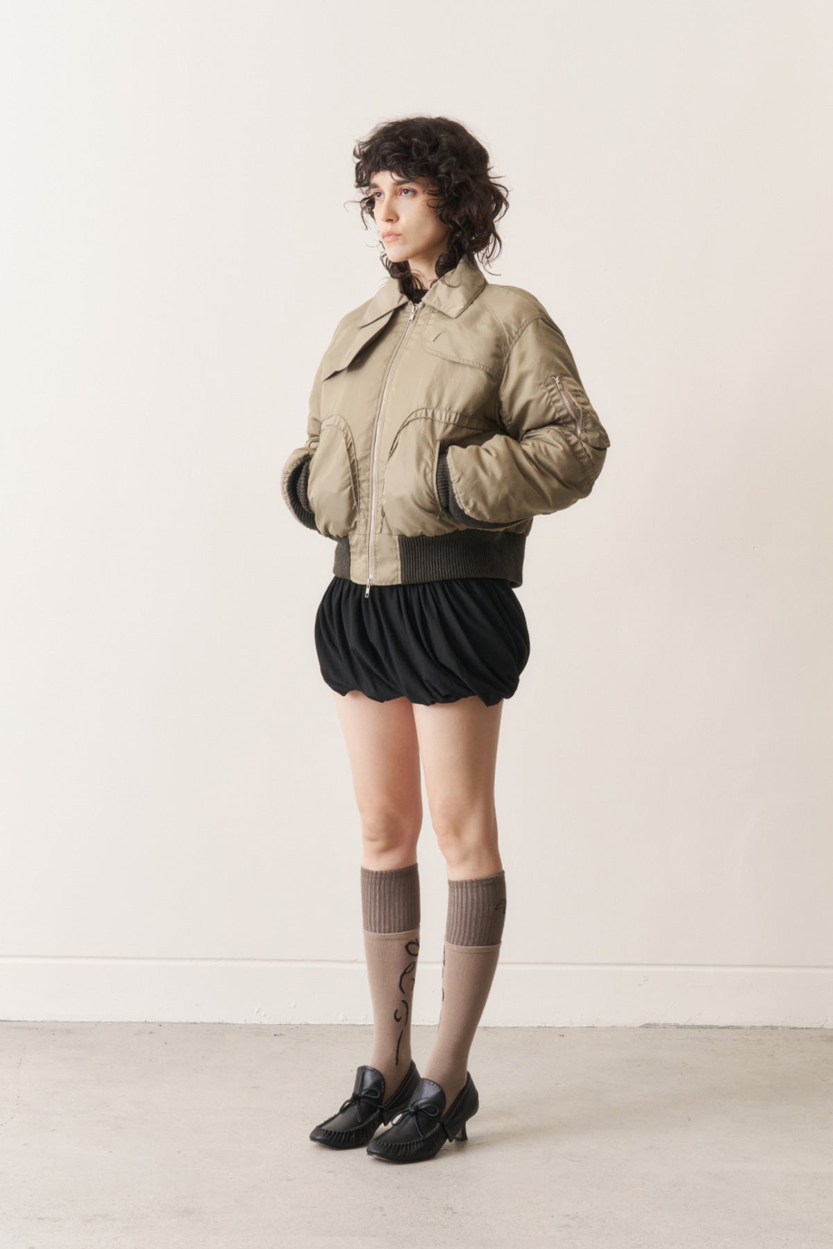Padded Quad Bomber Jacket, Queasy