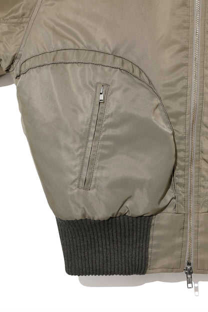 Padded Quad Bomber Jacket, Queasy
