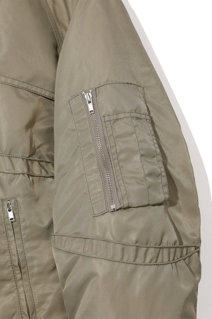 Padded Quad Bomber Jacket, Queasy