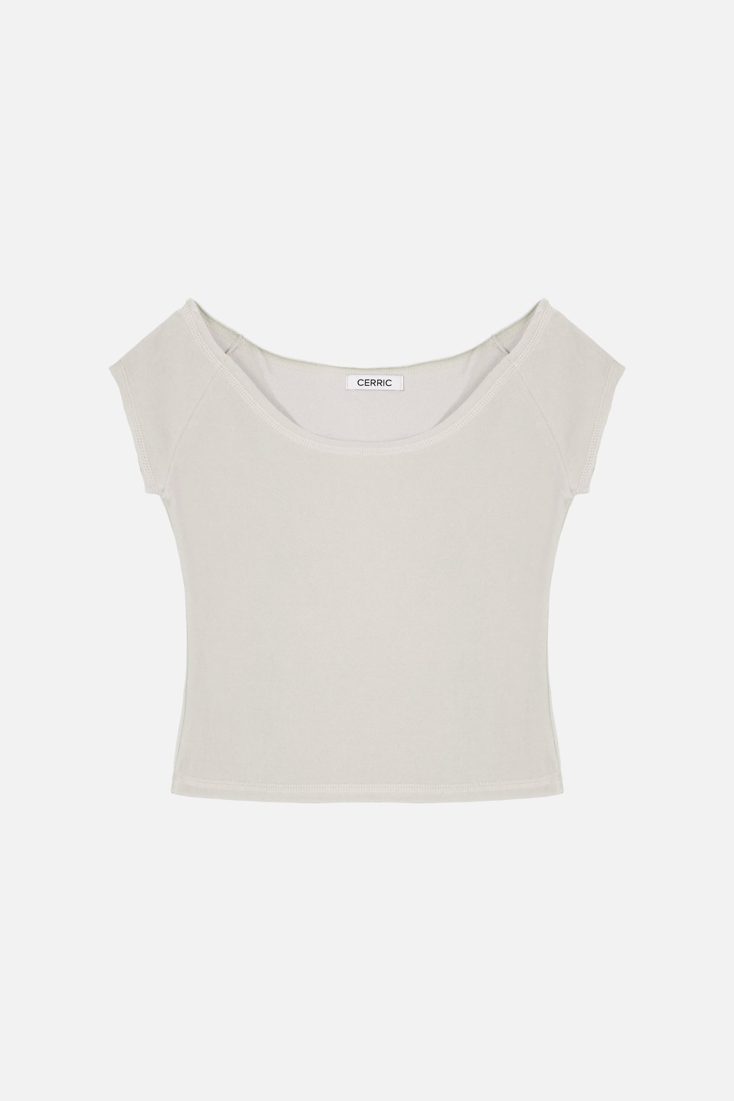 VELVET RAGLAN TOP / LIGHT GRAY