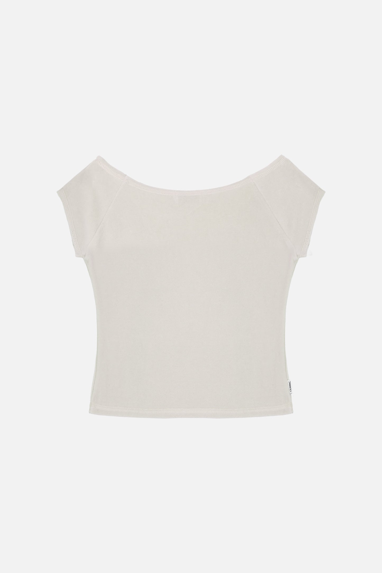 VELVET RAGLAN TOP / LIGHT GRAY