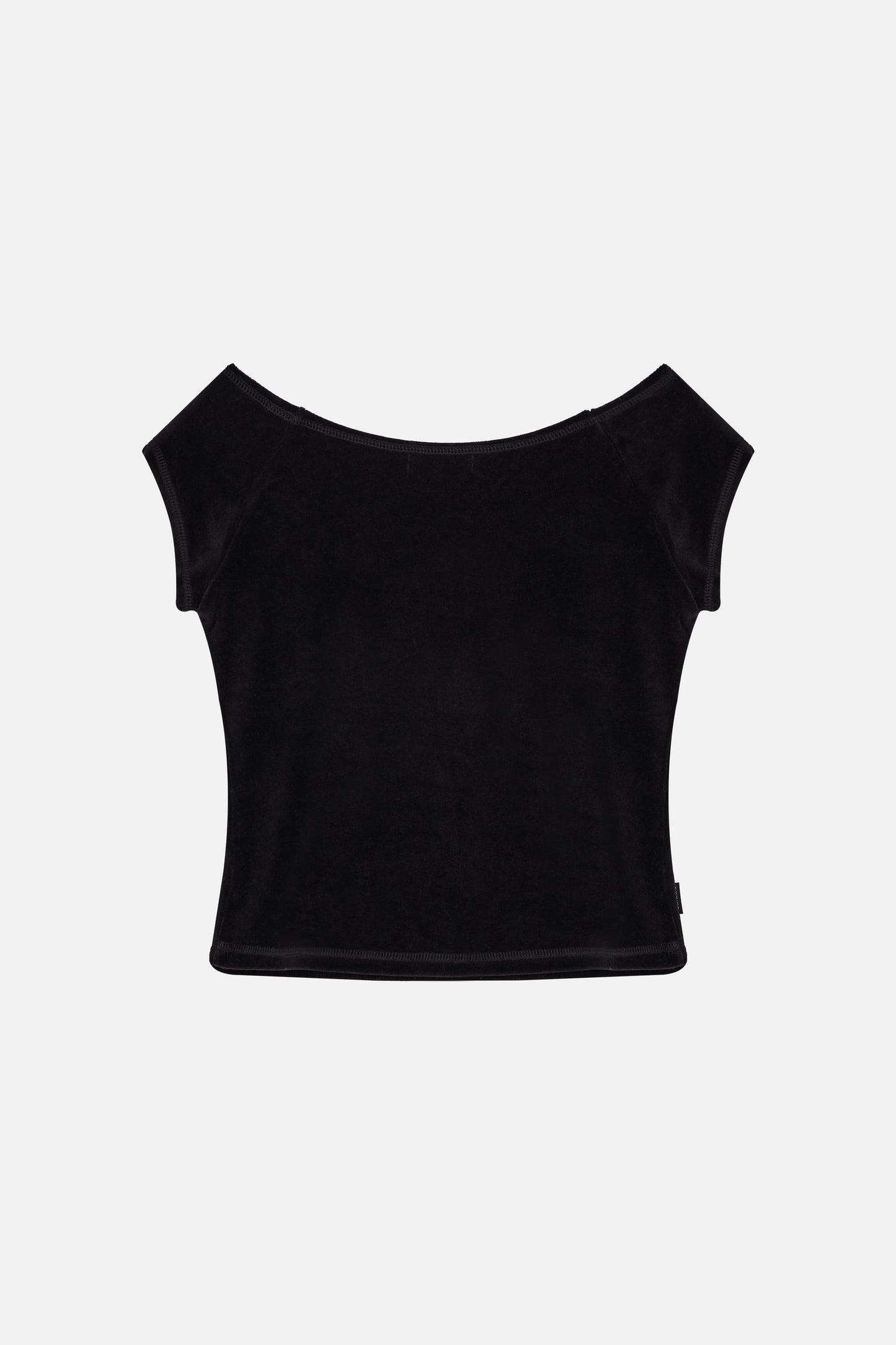 VELVET RAGLAN TOP / BLACK