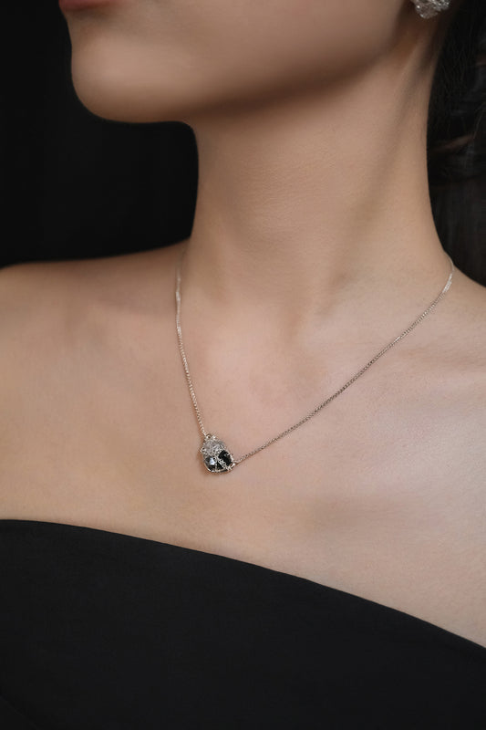 Li Realm Crystal Dome Dazzling Light Trace Mini Necklace