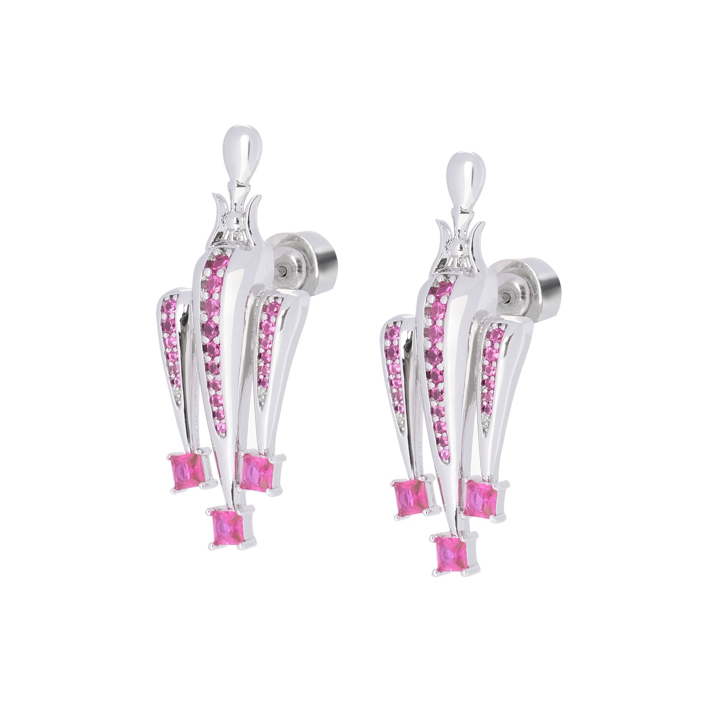 Pink Eden Fruit Cluster Earrings
