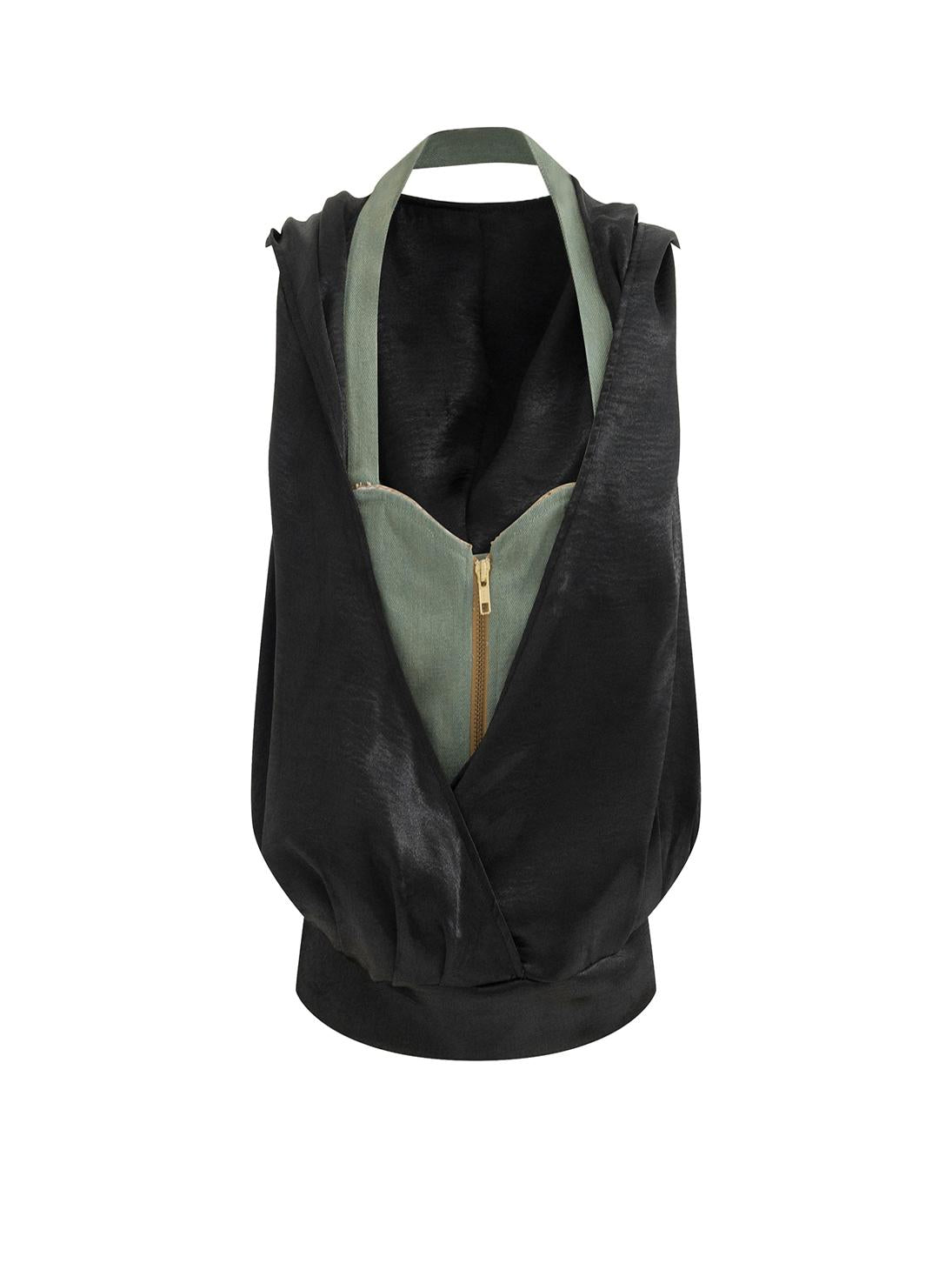 Two-Piece Acetic Acid Hooded Vest Set