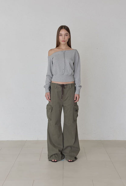 COMFY COTTON CARGO PANTS KHAKI