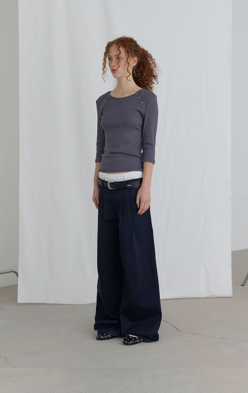 UNDERWEAR LAYERED TROUSERS - NAVY