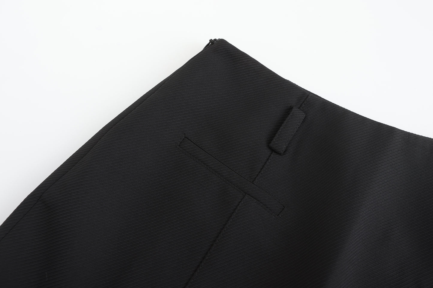 Mixed fabric suit irregular short skirt