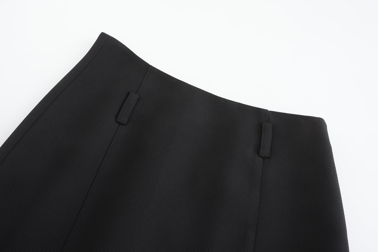 Mixed fabric suit irregular short skirt