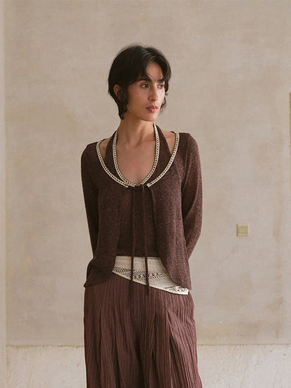Plum Summer Linen Set