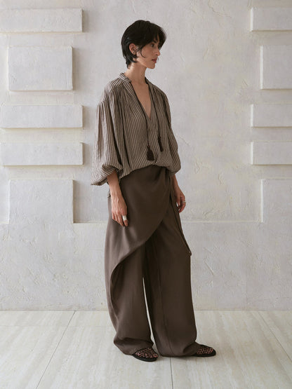Umber Drapery Trousers