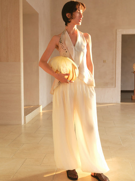 Ivory Balloon Trousers