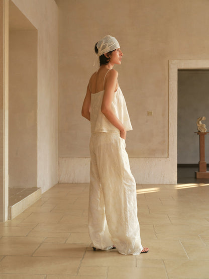 Ivory Embroidery Top
