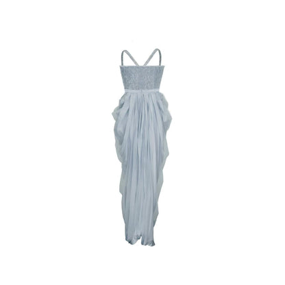 Hollow Flower Vase Maxi Dress
