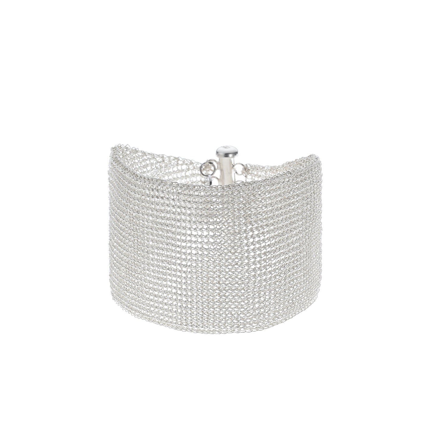 Chasing Light Series - Medium Silver Double Layer Bracelet