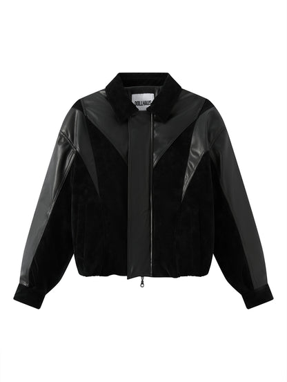 dollhaus-lether-flight-puffer-jacket-black