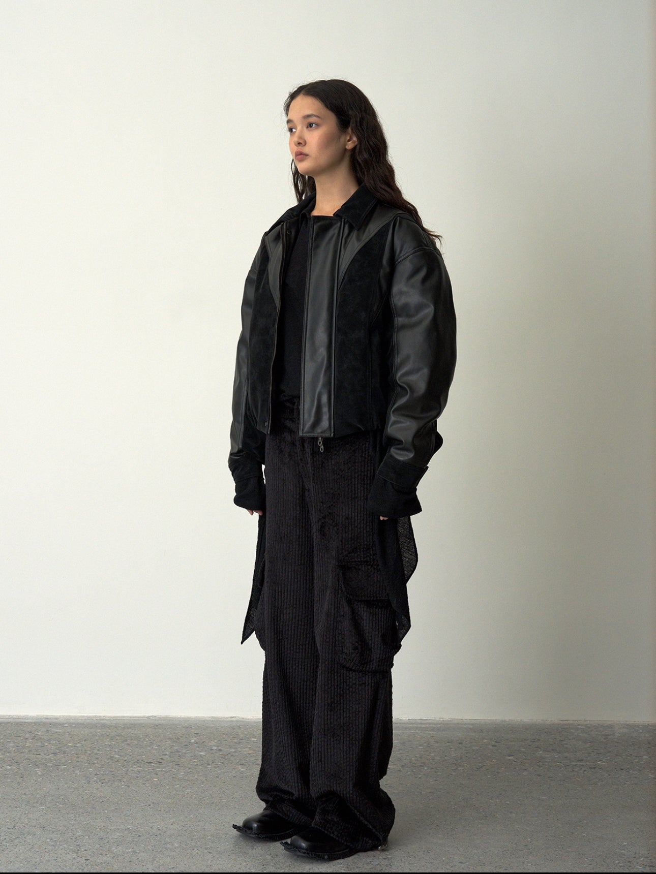 dollhaus-lether-flight-puffer-jacket-black