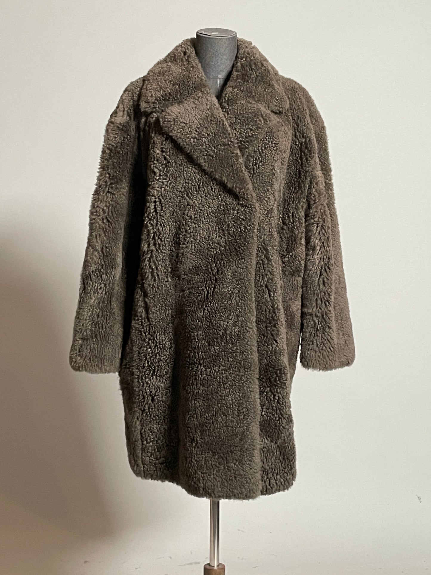 Rare Cashmere Fur Integration Mid-length Coat