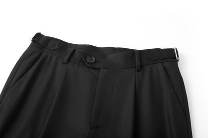 Wide-leg slit women's trousers