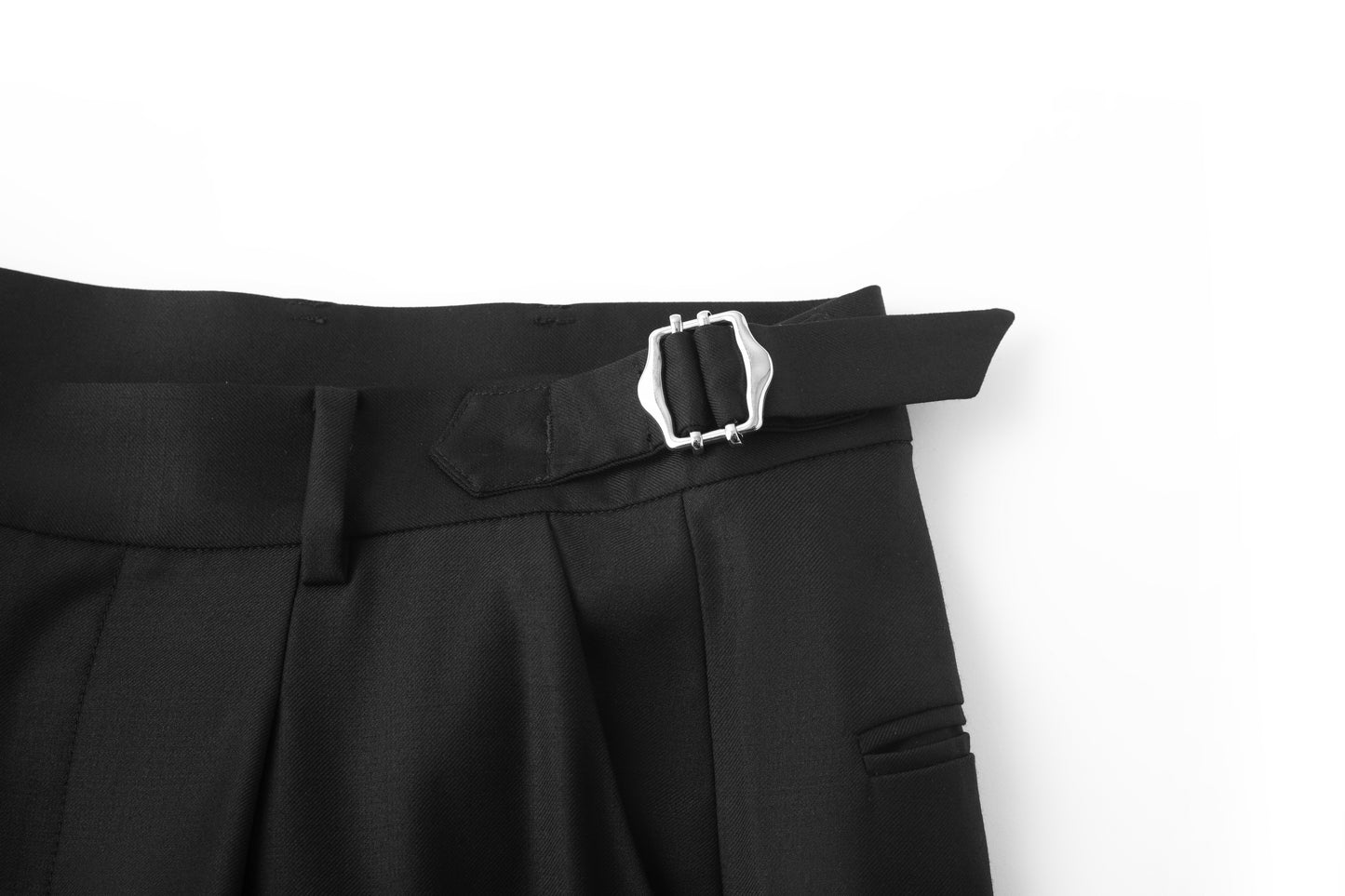 Wide-leg slit women's trousers