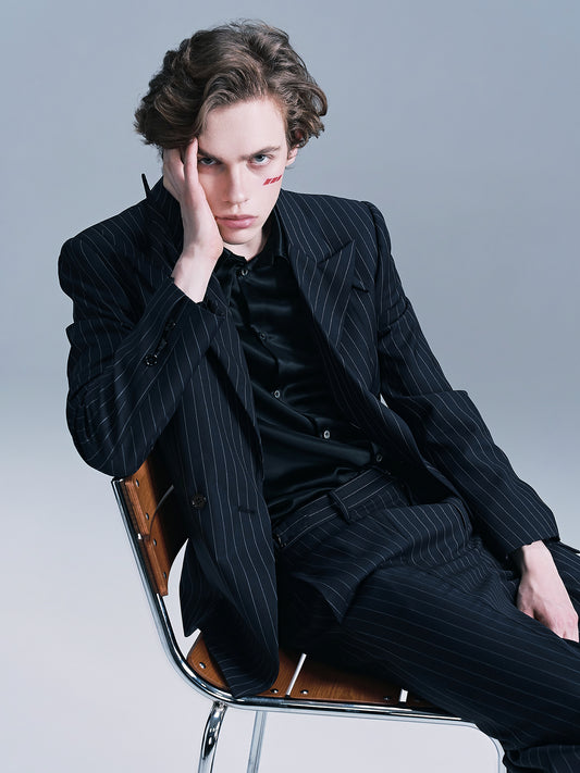 Bamboo leaf lapel suit set