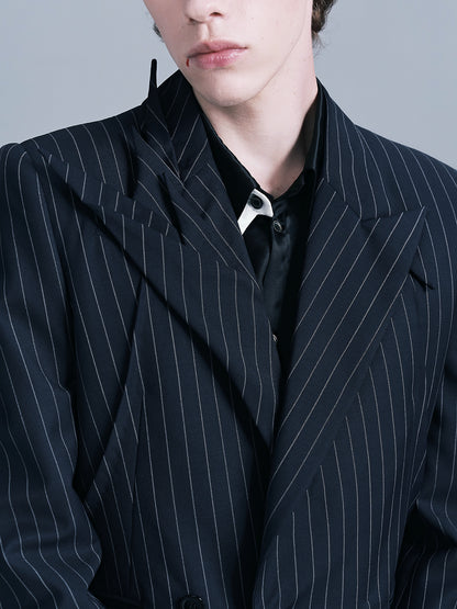 Bamboo leaf lapel suit set